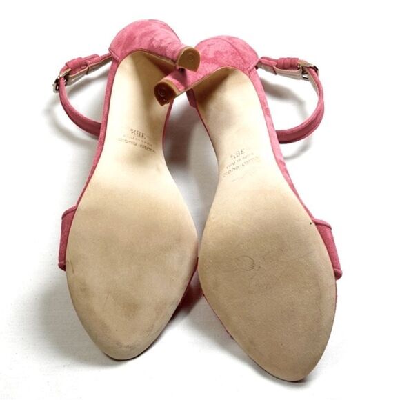 NWOT Club Monaco Suede Open-Toe Stilettos - Picture 7 of 7